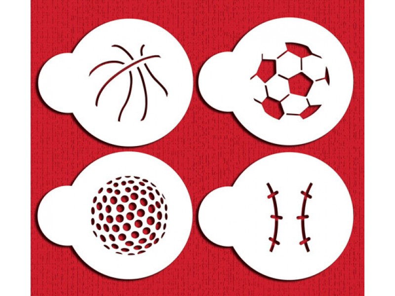 C219-Small Sports Ball Candy Stencils