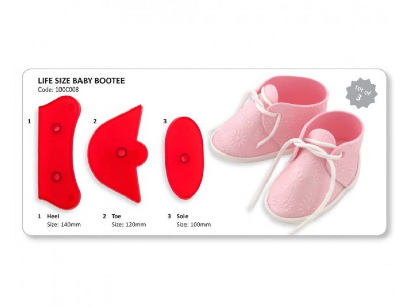 JEM Life Size Baby Bootee Cutter Set 