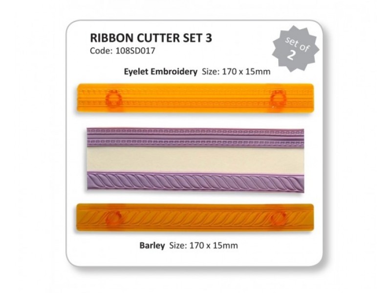 JEM Ribbon Cutter Set - Eyelet & Barley 2pc