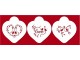 C874 Love Birds Heart Cookie Stencil Set