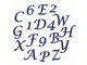 Alphabet&Number Set-Script Caps