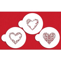 c202 Swirl Valentine Heart Stencil Set